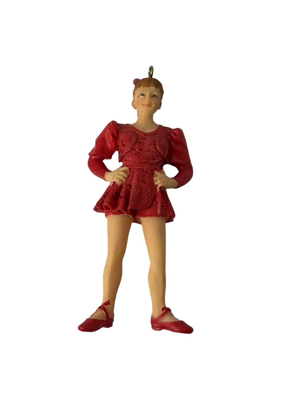 Gallerie II Vintage Red Dance Dancer Girl Costume Figure Ormament